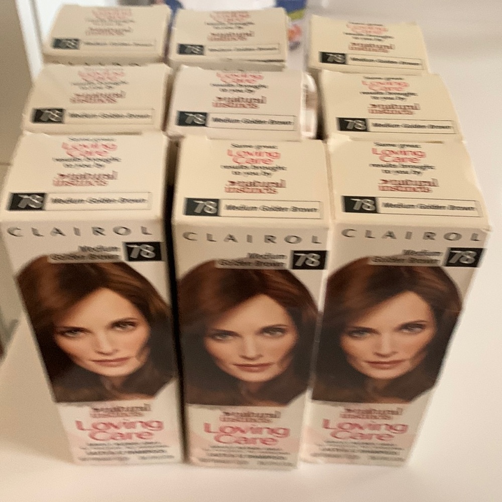 9 new clairol color 78 original Living Care no peroxide no ammonia hair color